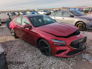 2022 Genesis G70 3.3T z VIN KMTG54TE3NU088591, wystawiony jako Copart lot #85343234 z przebiegiem 43 764 mil mil oraz Szkoda całkowita • Salvage title. Historia ofert i sprzedaży dostępna na DreamBid. Obrazek 4.