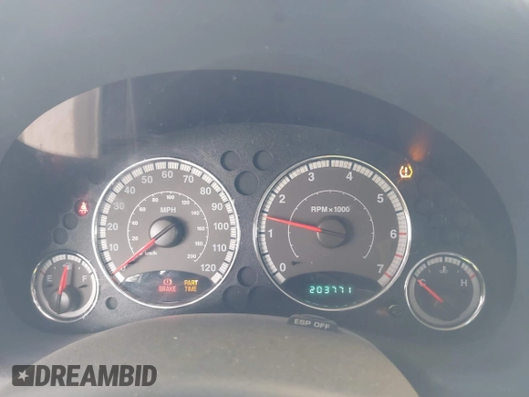 2007 Jeep Liberty Limited with VIN 1J8GL58K07W658037, listed as a IAAI auction lot 41993738 with 203,771 mi miles. Bid and sale history available at carsss.com. Image 7.