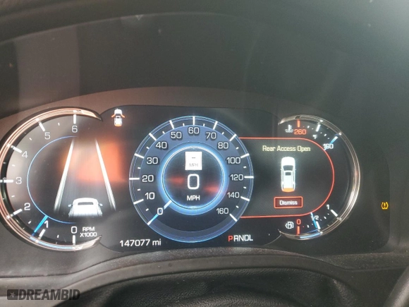 2018 Cadillac Escalade Premium Luxury with VIN 1GYS4CKJ3JR305195, listed as a Copart auction lot 43159425 with 147,077 mi miles and Salvage Title. Bid and sale history available at carsss.com. Image 9.