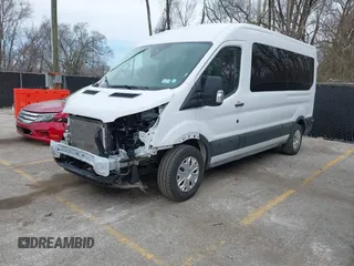 2024 Ford Transit Passenger XL with VIN 1FBAX2C86RKA52252, listed as a IAAI auction lot 41842053 with 12,932 mi miles. Bid and sale history available at carsss.com. Image 2.