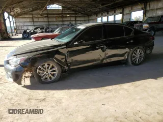 2021 Infiniti Q50 Pure z VIN JN1EV7AR2MM756122, wystawiony jako Copart lot #47084145 z przebiegiem 70 566 mil mil oraz Szkoda całkowita • Salvage title. Historia ofert i sprzedaży dostępna na DreamBid. Obrazek 1.