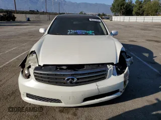 2005 Infiniti G35 Sedan with VIN JNKCV51E95M223951, listed as a Copart auction lot 46355205 with 176,999 mi miles and Salvage Title. Bid and sale history available at carsss.com. Image 5.
