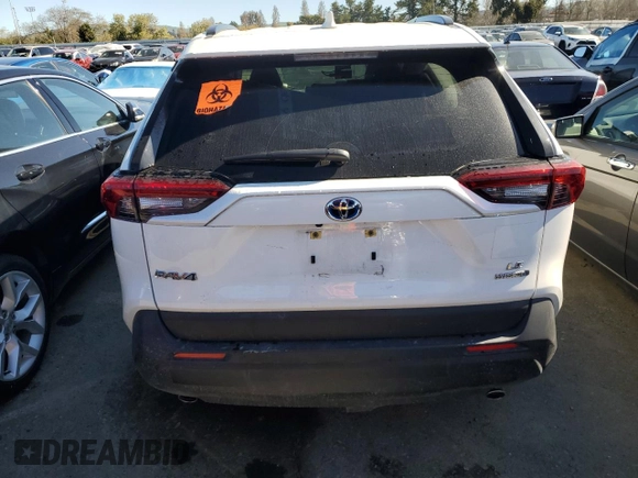 2023 Toyota RAV4 Hybrid LE with VIN JTMMWRFV7PD198215, listed as a Copart auction lot 47966525 with 29,729 mi miles and Clean Title. Bid and sale history available at carsss.com. Image 6.