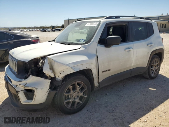2020 Jeep Renegade Sport with VIN ZACNJAAB4LPK94958, listed as a Copart auction lot 47965815 with 73,934 mi miles and Salvage Title. Bid and sale history available at carsss.com. Image 1.