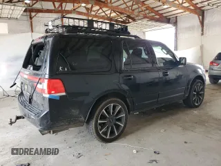 2017 Lincoln Navigator Reserve with VIN 5LMJJ2LT4HEL02529, listed as a Copart auction lot 58166845 with 145,091 mi miles and Salvage title. Bid and sale history available at DreamBid. Image 3.