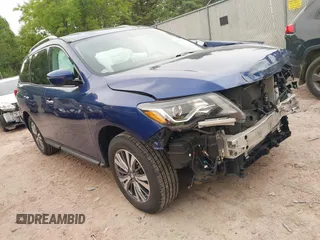 2018 Nissan Pathfinder SL z VIN 5N1DR2MM5JC642273, wystawiony jako IAAI lot #42354946 z przebiegiem 79 797 mil mil oraz . Historia ofert i sprzedaży dostępna na DreamBid. Obrazek 1.