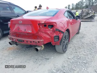 2015 Scion FR-S with VIN JF1ZNAA10F8702616, listed as a IAAI auction lot 41719852 with 95,855 mi miles. Bid and sale history available at carsss.com. Image 4.