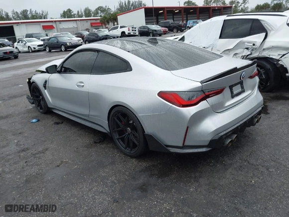 2022 BMW M4 Competition with VIN WBS33AZ04NCJ20184, listed as a IAAI auction lot 41205528 with NaN miles. Bid and sale history available at carsss.com. Image 3.