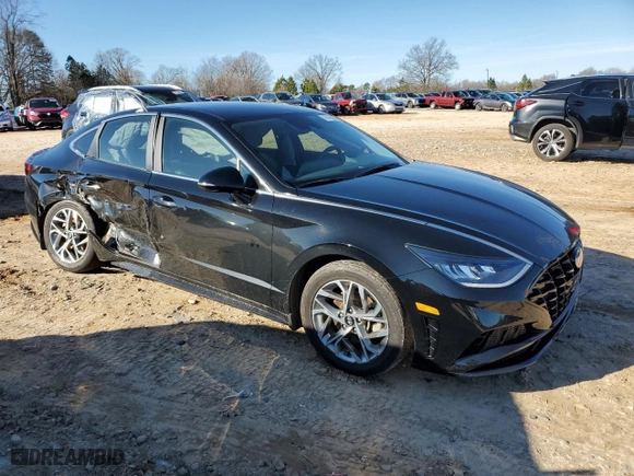 2020 Hyundai Sonata SEL with VIN 5NPEF4JA7LH060755, listed as a Copart auction lot 45765235 with 106,116 mi miles and Salvage Title. Bid and sale history available at carsss.com. Image 4.