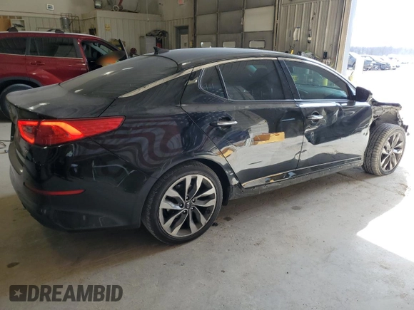2015 Kia Optima SXL Turbo with VIN 5XXGR4A69FG498155, listed as a Copart auction lot 50351495 with 140,309 mi miles and Salvage title. Bid and sale history available at DreamBid. Image 3.