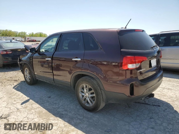 2014 Kia Sorento LX with VIN 5XYKT4A67EG428336, listed as a Copart auction lot 53906355 with 260,530 mi miles and Clean Title. Bid and sale history available at carsss.com. Image 2.