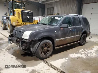 2007 Mercury Mountaineer Premier with VIN 4M2EU48877UJ04039, listed as a Copart auction lot 42136185 with 168,075 mi miles and Salvage Title. Bid and sale history available at carsss.com. Image 1.