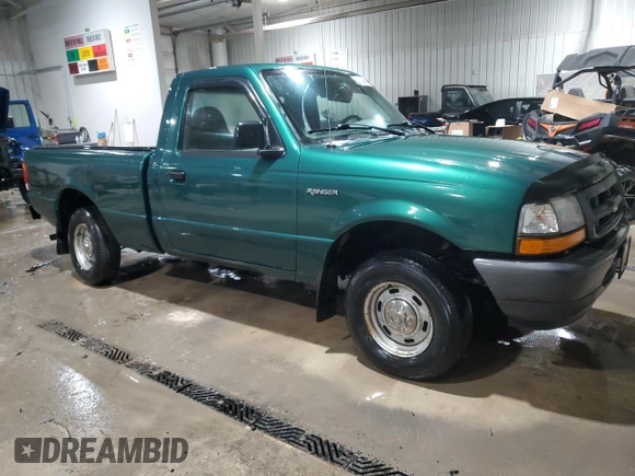 1999 Ford Ranger XL with VIN 1FTYR10C0XTA95757, listed as a Copart auction lot 87894985 with 111,692 mi miles and Salvage Title. Bid and sale history available at carsss.com. Image 4.