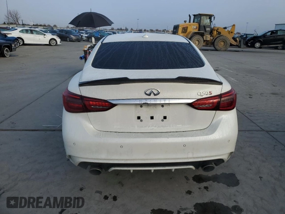 2019 Infiniti Q50 RED SPORT 400 with VIN JN1FV7AP3KM760311, listed as a Copart auction lot 84064674 with 47,397 mi miles and Salvage Title. Bid and sale history available at carsss.com. Image 6.