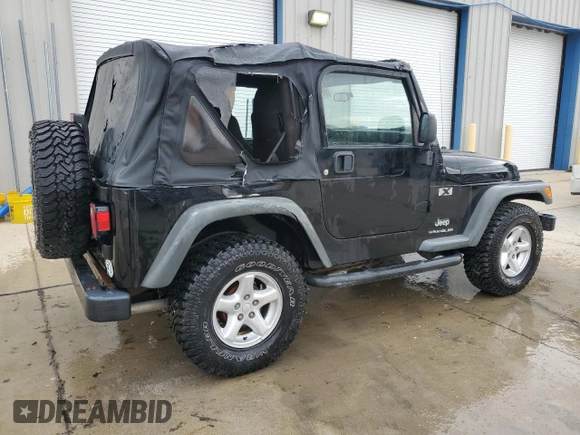 2006 Jeep Wrangler X with VIN 1J4FA39SX6P719070, listed as a Copart auction lot 55598455 with 110,741 mi miles and Salvage title. Bid and sale history available at DreamBid. Image 3.