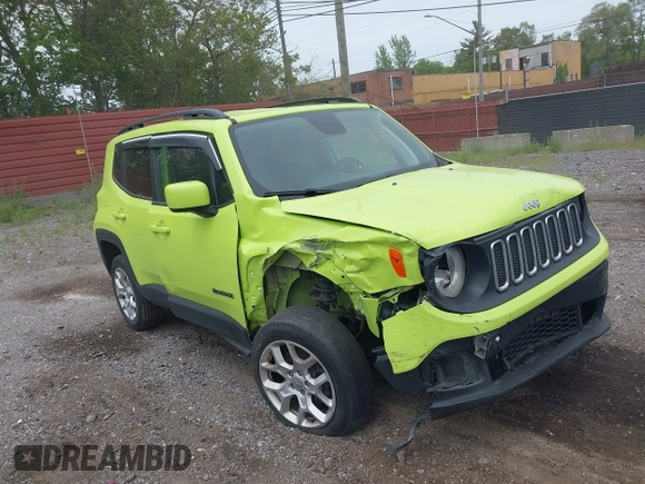 2018 Jeep Renegade Latitude with VIN ZACCJBBB9JPH66373, listed as a IAAI auction lot 42333207 with 179,115 mi miles and . Bid and sale history available at DreamBid. Image 1.