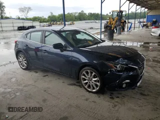 2015 Mazda 3 S Grand Touring with VIN JM1BM1M30F1259579, listed as a Copart auction lot 58244985 with 113,823 mi miles and Salvage title. Bid and sale history available at DreamBid. Image 4.