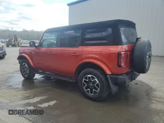 2023 Ford Bronco with VIN 1FMDE5BHXPLB99680, listed as a Copart auction lot 54232455 with 16,579 mi miles and Salvage Title. Bid and sale history available at DreamBid. Image 2.