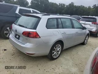 2017 Volkswagen Golf SportWagen S with VIN 3VWC17AU0HM505384, listed as a Copart auction lot 74313954 with 34,789 mi miles and Salvage Title. Bid and sale history available at carsss.com. Image 3.