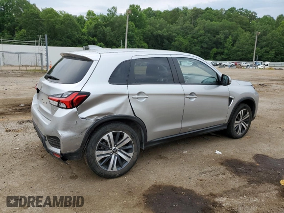 2022 Mitsubishi Outlander Sport ES with VIN JA4ARUAU4NU006817, listed as a Copart auction lot 59523454 with 38,834 mi miles and Salvage Title. Bid and sale history available at carsss.com. Image 3.
