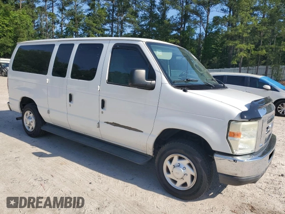 2011 Ford Econoline Passenger XL with VIN 1FMNE1BW7BDA66938, listed as a Copart auction lot 57867955 with 215,431 mi miles and Clean title. Bid and sale history available at DreamBid. Image 4.