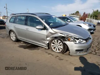 2017 Volkswagen Golf SportWagen S with VIN 3VW017AU0HM541062, listed as a Copart auction lot 77948014 with 48,929 mi miles and Salvage Title. Bid and sale history available at carsss.com. Image 4.