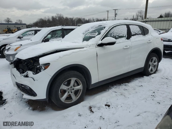 2020 Alfa Romeo Stelvio with VIN ZASPAJAN6L7C88296, listed as a Copart auction lot 87204944 with 0 mi miles and Salvage Title. Bid and sale history available at carsss.com. Image 1.