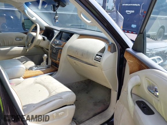 2011 Infiniti QX56 7-passenger with VIN JN8AZ2NF9B9502706, listed as a IAAI auction lot 42229196 with Not Provided miles and . Bid and sale history available at DreamBid. Image 5.