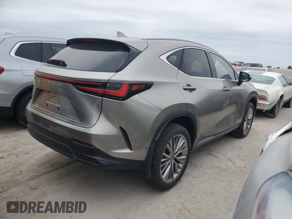 2022 Lexus NX 350h Luxury with VIN JTJHKCEZ7N2004836, listed as a Copart auction lot 74278154 with 5,985 mi miles and Salvage Title. Bid and sale history available at DreamBid. Image 3.