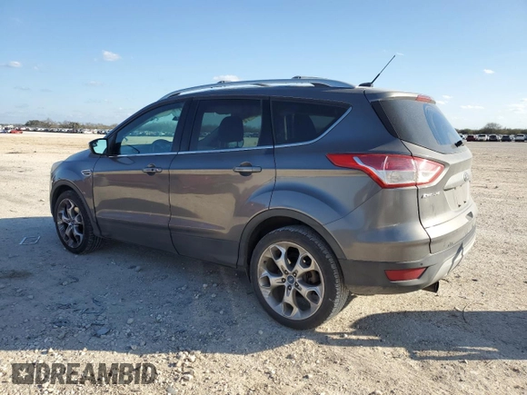 2013 Ford Escape Titanium with VIN 1FMCU0J90DUD23778, listed as a Copart auction lot 43647835 with 130,558 mi miles and Salvage Title. Bid and sale history available at carsss.com. Image 2.