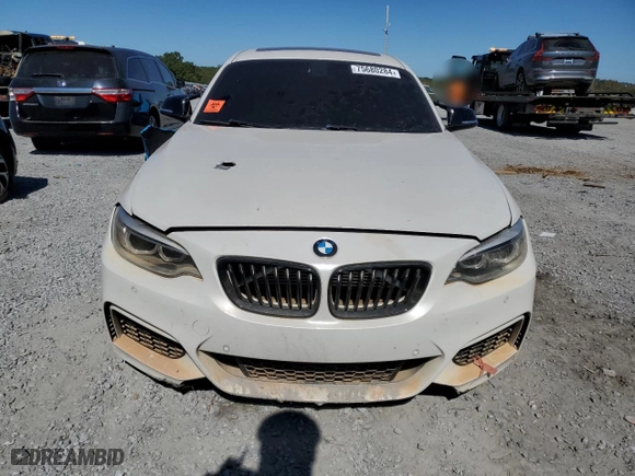 2017 BMW 2 Series M240i with VIN WBA2G1C30HV639149, listed as a Copart auction lot 75680284 with 0 mi miles and Salvage Title. Bid and sale history available at carsss.com. Image 5.