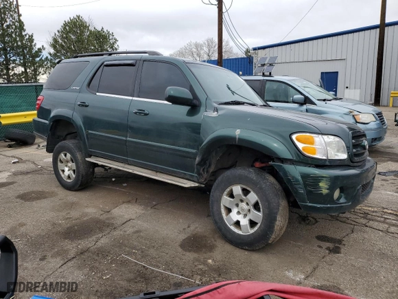 2003 Toyota Sequoia Limited with VIN 5TDBT48A63S143024, listed as a Copart auction lot 51179135 with 200,605 mi miles and Salvage Title. Bid and sale history available at carsss.com. Image 4.