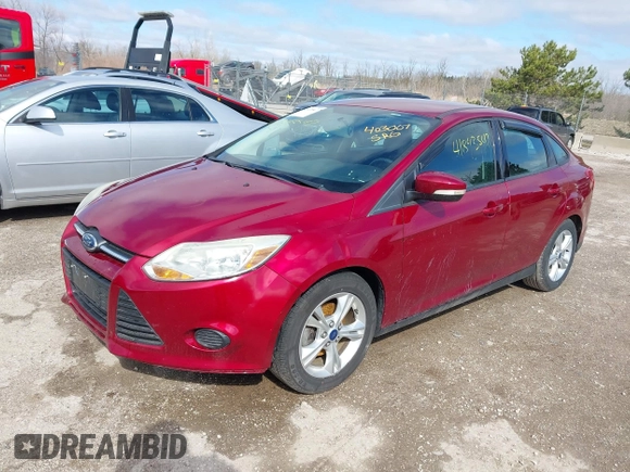 2014 Ford Focus SE with VIN 1FADP3F27EL403007, listed as a IAAI auction lot 41893547 with 95,864 mi miles. Bid and sale history available at carsss.com. Image 2.