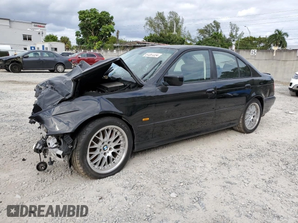 2003 BMW 5 Series 530iA with VIN WBADT63493CK29223, listed as a Copart auction lot 81287224 with 170,888 mi miles and Salvage Title. Bid and sale history available at carsss.com. Image 1.