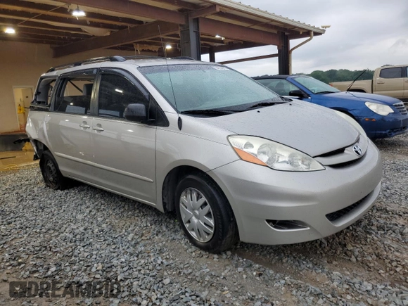 2006 Toyota Sienna CE with VIN 5TDZA23CX6S514174, listed as a Copart auction lot 54004975 with 195,685 mi miles and Salvage Title. Bid and sale history available at DreamBid. Image 4.