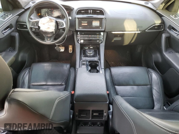 2019 Jaguar F-Pace S with VIN SADCM2FV3KA352927, listed as a Copart auction lot 49069735 with 83,317 mi miles and Salvage Title. Bid and sale history available at DreamBid. Image 8.