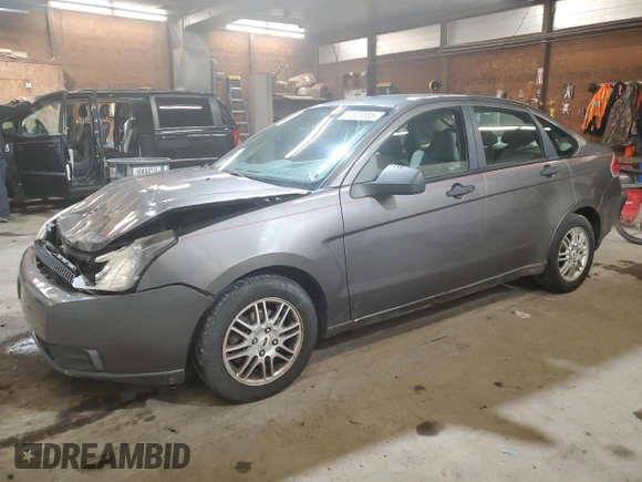 2009 Ford Focus SE with VIN 1FAHP35N59W222036, listed as a Copart auction lot 51323355 with 186,429 mi miles and Salvage Title. Bid and sale history available at carsss.com. Image 1.