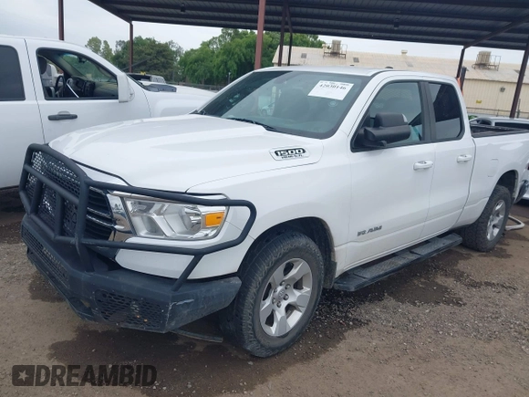 2021 Ram 1500 Lone Star z VIN 1C6RREBT5MN609716, wystawiony jako IAAI lot #42030146 z przebiegiem 74 074 mil mil oraz . Historia ofert i sprzedaży dostępna na DreamBid. Obrazek 2.
