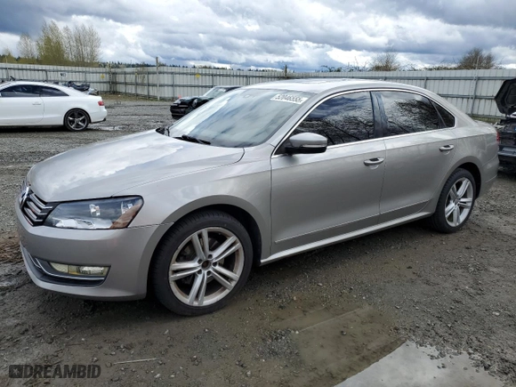 2014 Volkswagen Passat TDI SEL Premium with VIN 1VWCN7A32EC035996, listed as a Copart auction lot 52046555 with 119,587 mi miles and Clean Title. Bid and sale history available at carsss.com. Image 1.
