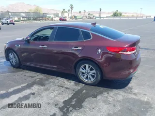 2018 Kia Optima LX with VIN 5XXGT4L36JG179485, listed as a IAAI auction lot 42100805 with 90,165 mi miles. Bid and sale history available at carsss.com. Image 3.