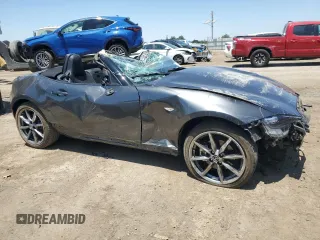 2021 Mazda MX-5 Miata Grand Touring with VIN JM1NDAD79M0458827, listed as a Copart auction lot 62238855 with 20,497 mi miles and Salvage title. Bid and sale history available at DreamBid. Image 4.