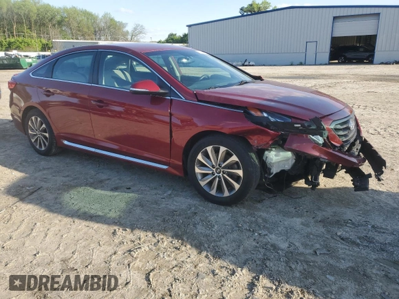 2016 Hyundai Sonata Sport with VIN 5NPE34AF6GH354691, listed as a Copart auction lot 52252505 with 98,793 mi miles and Salvage Title. Bid and sale history available at DreamBid. Image 4.