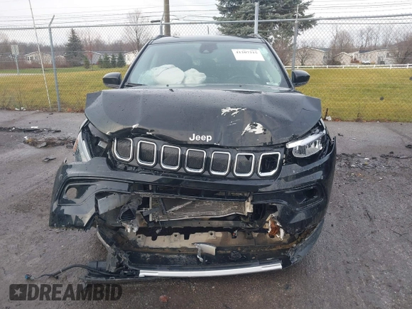 2022 Jeep Compass Limited with VIN 3C4NJDCBXNT150313, listed as a IAAI auction lot 41207215 with 44,415 mi miles and . Bid and sale history available at DreamBid. Image 12.