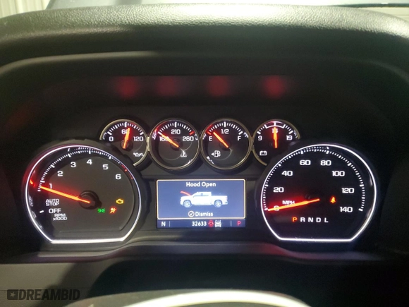 2022 Chevrolet Silverado 1500 LTD LT with VIN 1GCUYDED8NZ143312, listed as a Copart auction lot 44147665 with 32,633 mi miles and Salvage Title. Bid and sale history available at carsss.com. Image 9.