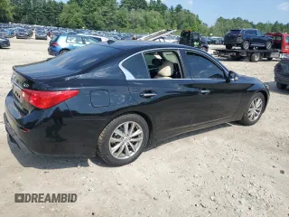 2015 Infiniti Q50 with VIN JN1BV7AP3FM342447, listed as a Copart auction lot 66315005 with 104,427 mi miles and Clean title. Bid and sale history available at DreamBid. Image 3.