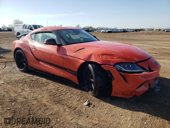 2024 Toyota Supra 3.0 with VIN WZ1DB0G07RW062721, listed as a Copart auction lot 54124865 with 2,445 mi miles and Salvage title. Bid and sale history available at DreamBid. Image 4.