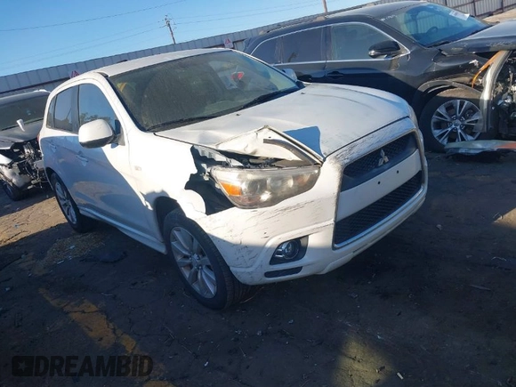 2011 Mitsubishi Outlander Sport SE with VIN JA4AR4AUXBZ023118, listed as a IAAI auction lot 41853985 with 139,529 mi miles. Bid and sale history available at carsss.com. Image 1.