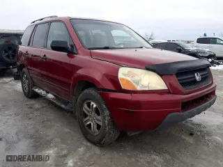 2004 Honda Pilot EX with VIN 2HKYF18434H603127, listed as a Copart auction lot 88329945 with 299,722 mi miles and Salvage Title. Bid and sale history available at carsss.com. Image 4.