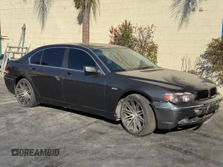 2003 BMW 7 Series 745Li with VIN WBAGN63463DR15012, listed as a Copart auction lot 47898105 with 142,370 mi miles and Clean Title. Bid and sale history available at carsss.com. Image 1.