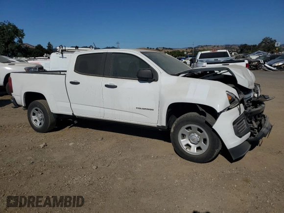 2021 Chevrolet Colorado 2WD Work Truck with VIN 1GCGSBEN5M1265182, listed as a Copart auction lot 61145945 with 91,245 mi miles and Salvage title. Bid and sale history available at DreamBid. Image 4.